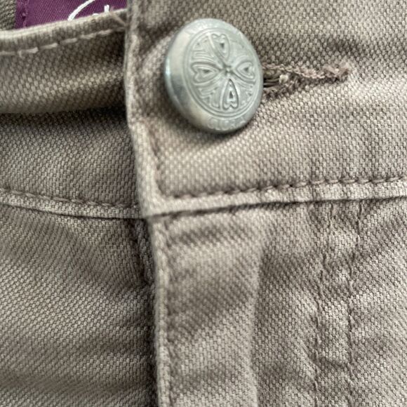 Gloria Vanderbilt Amanda Bermuda Shorts Womens 10 Safari Tan Denim‎ High Rise - Picture 2 of 6